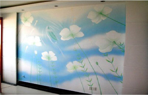 凉山画墙绘怎么画好白云的蓬松感?