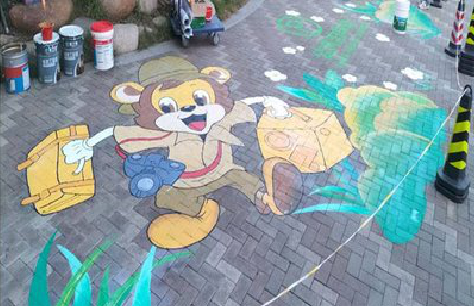 凉山夏季画地面彩绘会遇到的问题