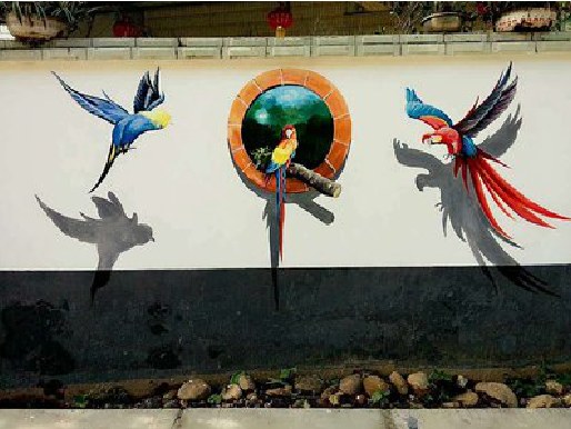 凉山视觉错位-3D墙绘设计