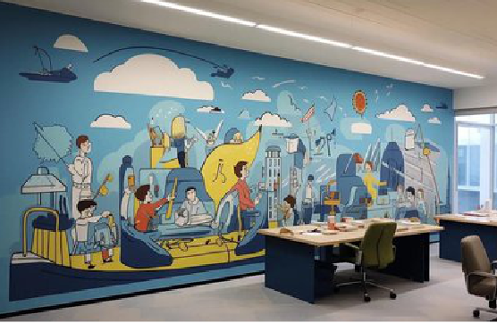 凉山办公室墙绘的特点。