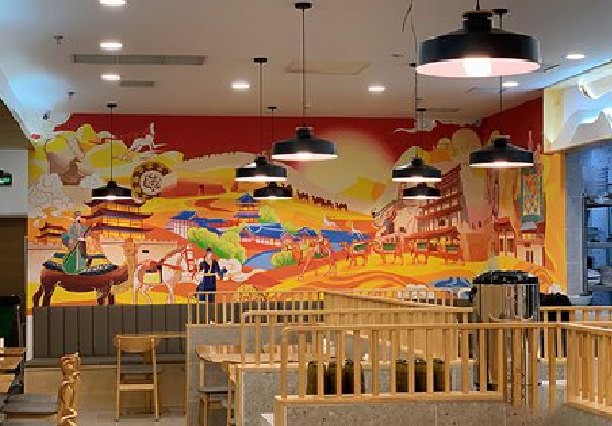 凉山商业空间彩绘介绍。