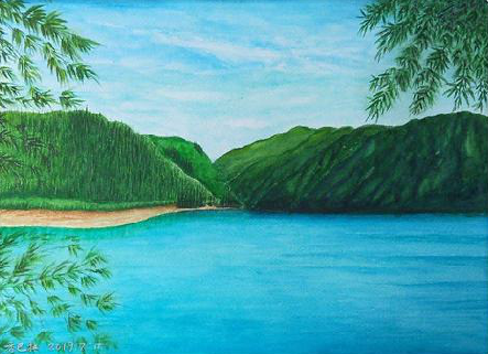 凉山在墙绘中，如何绘画绿水青山？