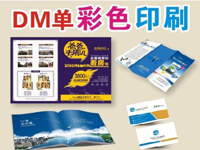 凉山单页印刷，色彩搭配简单。